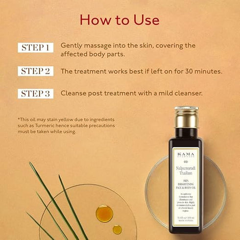 Kama Ayurveda Nalpamaradi Thailam Skin Brightening Treatment