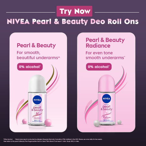 Nivea Women Deodorant Roll On Pearl & Beauty
