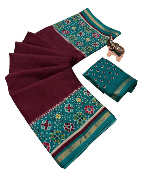Vasthrlay Tussar Beautiful Printed