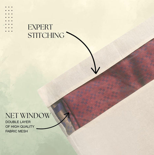Nirency Cotton Saree Cover Bags with Zipper
