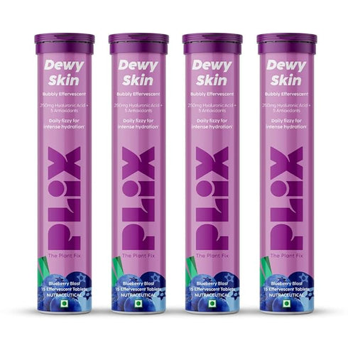 Plix Dewy Skin Effervescent TabletBlueberry 15 Effervescent Tablet Each
