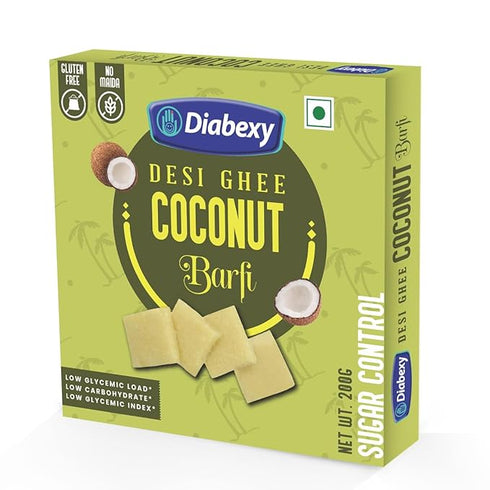 Diabexy Desi Ghee Sugar Free Coconut Barfi for Diabetics