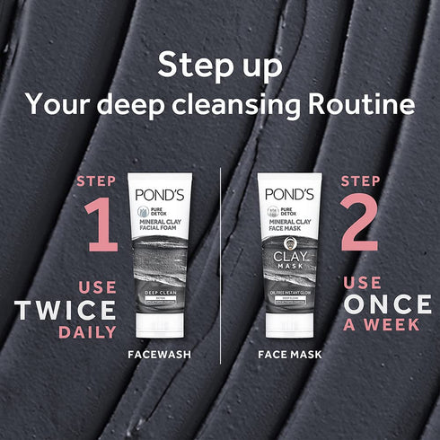 Ponds Pure Detox Mineral Clay Activated Charcoal Oil