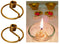 Doorbag Niranjan Kadi Brass Ring Wick Holder for Diya Bati Oil Lamps
