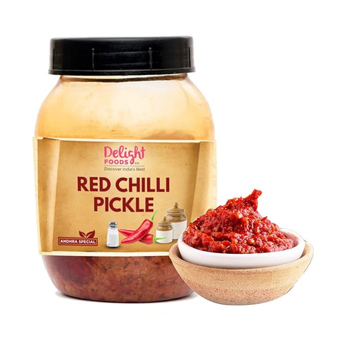 Delight Foods Guntur Red Chilli Pickle