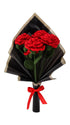 Handicrafts Handmade Crochet Red Roses Bouquet