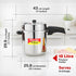 Prestige 3 Litre Stainless Steel Deluxe Alpha Svachh Outer Lid Pressure Cooker