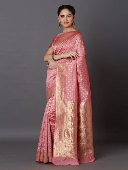 Vasthrlay Banarasi Traditional Unstitched Saree