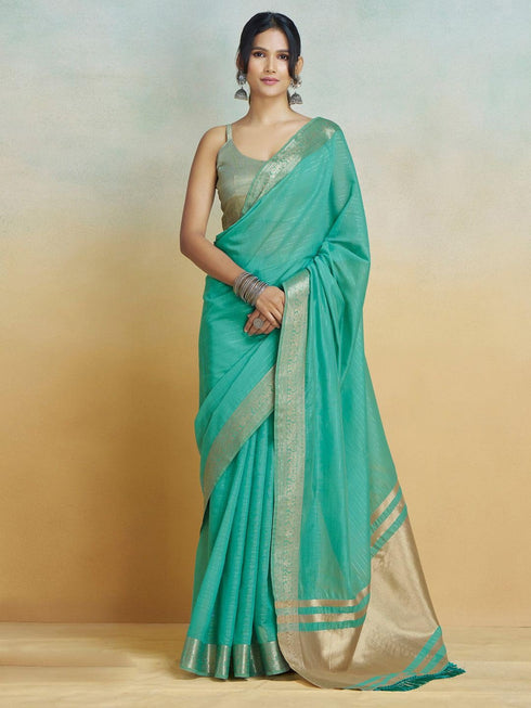 Vasthrlay Women's Cotton Unstitched Skin Friendly Saree