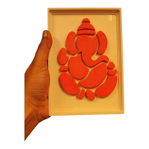 Polaris Fox Small Ganesh Frame Silicone Resin Mould 16 x 12 cm