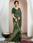 Vasthrlay Chiffon Bandhani Unstitched Yellow Saree