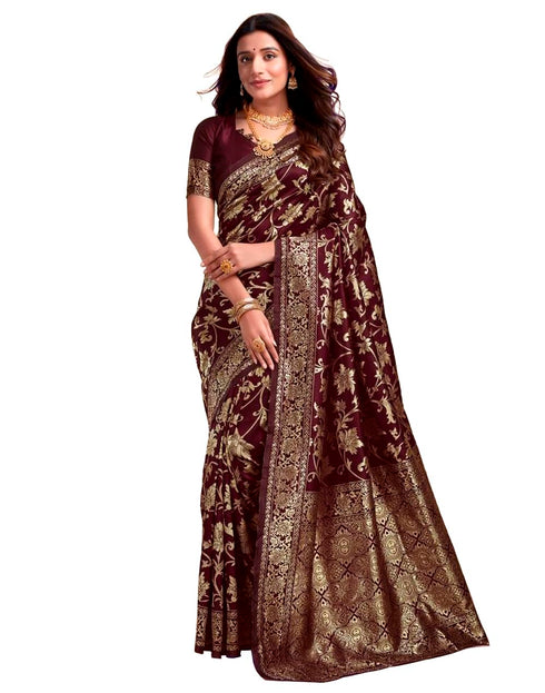 Vsathrlay Kanjivaram Saree Banarasi S