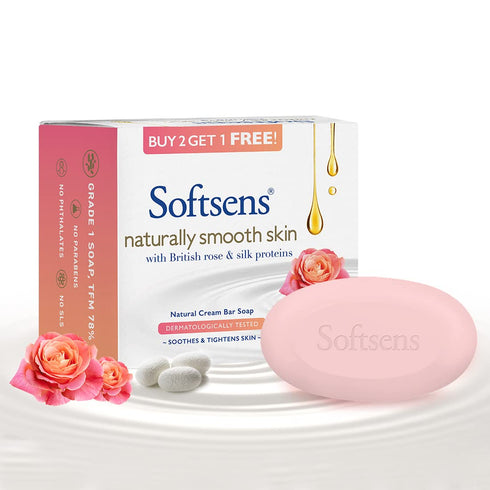 Softsens Naturally Smooth Skin Cream Bar Soap