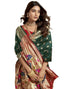 Vasthrlay Paithani Kanjivaram Unstitched Red Saree