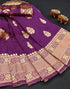 Vasthrlay Kanjivaram Banarasi Wedding Orange Saree