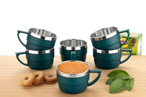 Tea Cups Set Coffee Mug Set of 6