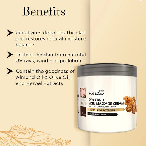 Corlin FairGlow Dry-Fruit Skin Massage Cream