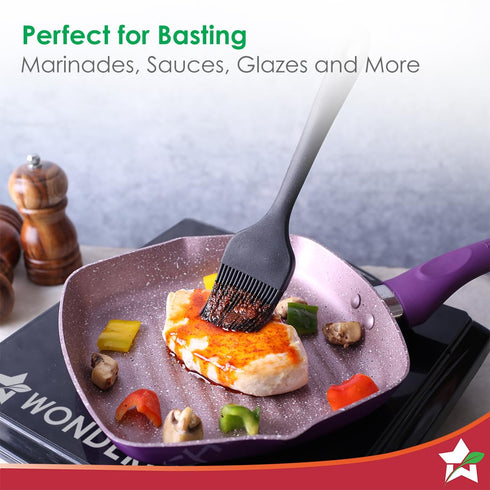 Wonderchef Waterstone Silicone Basting Brush with Stainless Steel Core