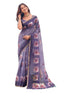 Vasthrlay Womens Printed Unstitched Sage Green Saree