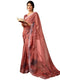 Vasthrlay Digital Printed Unstitched Pink Saree