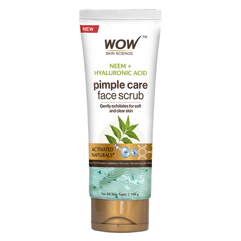 WoW Neem & Hyaluronic Acid Pimple Care Face Scrub