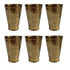 Pure Brass Handcrafted Lassi Glass | Pack of 6