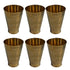 Pure Brass Handcrafted Lassi Glass | Pack of 6
