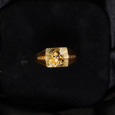 22 Carat Gold Sai Baba Desing Ring 5.8g by Mahita Collections