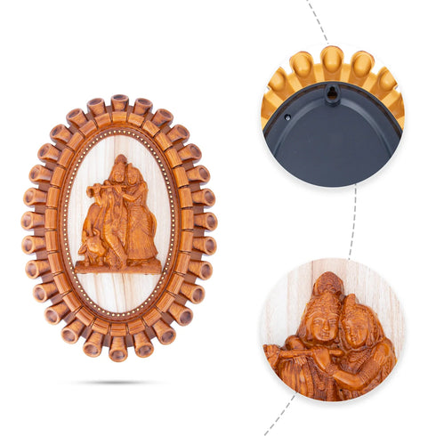 Giri Radha Krishna Photo Wall Frame For Home Decor