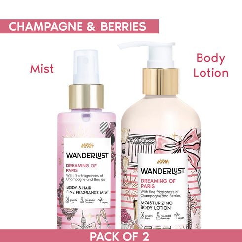 Wanderlust Bestseller Layering Combo Dreaming Of Paris Body Mist & Lotion