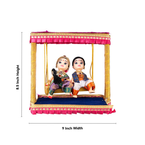 Giri Young Couple Oonjal Plastic Golu Bommai