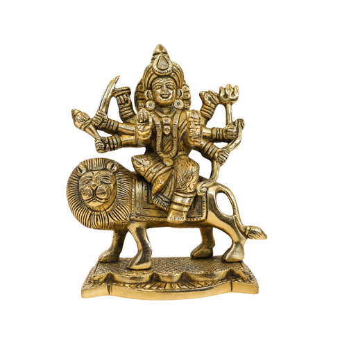 Brass Goddess Durga Decorative Murti Idol 1522g