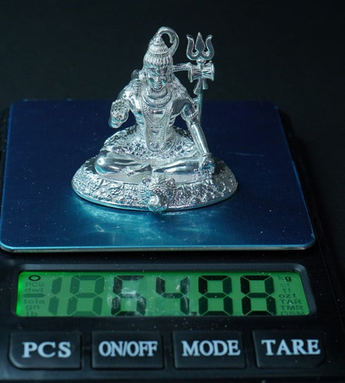 Pure Silver Shiva 64.88g By Mahita Collections
