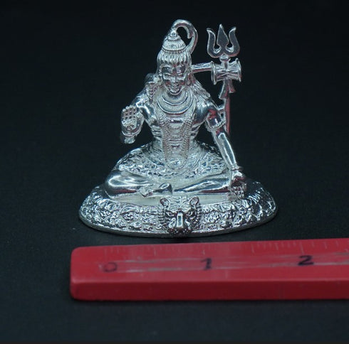 Pure Silver Shiva 64.88g By Mahita Collections