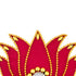 Giri Rangoli Sticker Lotus With Mirror Design Muggu Sticker For Pooja