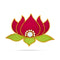 Giri Rangoli Sticker Lotus With Mirror Design Muggu Sticker For Pooja