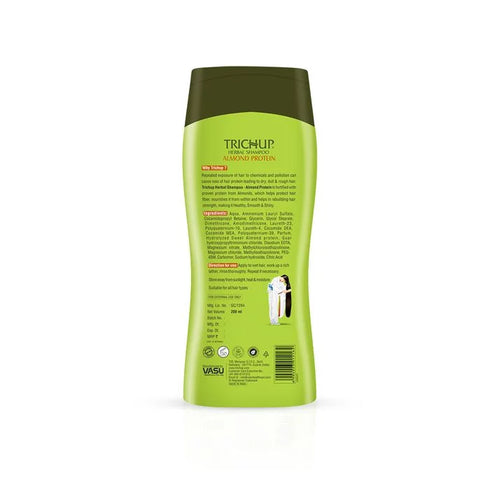 Vasuestore Trichup Herbal Shampoo Almond Protein Repairs & Strengthens Hair