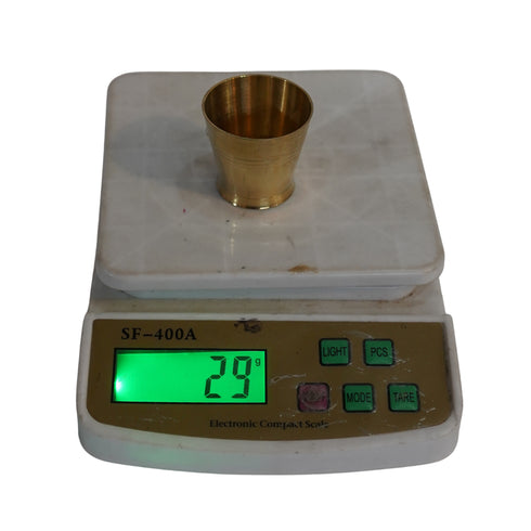 Pure Brass Small Pooja/Bhog Glass | Pack of 6