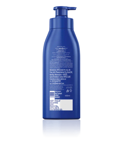 Nivea Body Lotion Oil In Lotion Cocoa Nourish