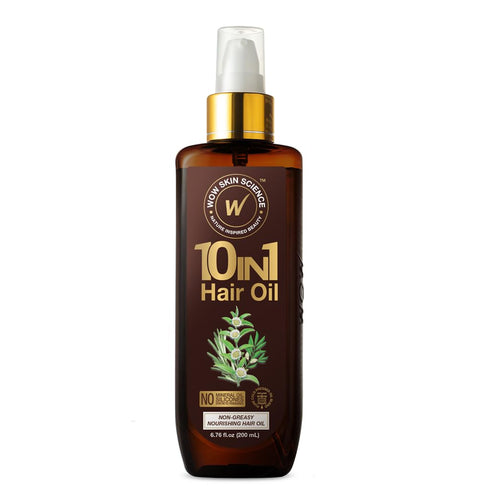 WOW Skin Science 10 in 1 Hair Oil Dry Damaged Hair and Growth Hair Treatment Oil