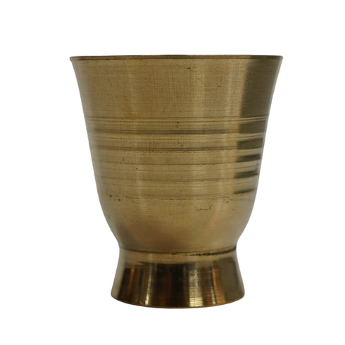 Pure Brass Small Pooja/Bhog Glass | Pack of 4