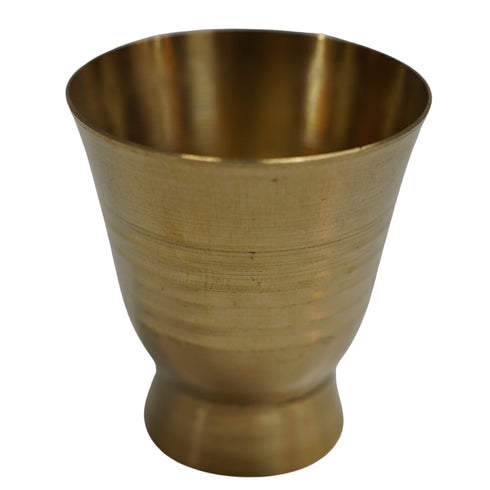 Pure Brass Small Pooja/Bhog Glass | Pack of 4