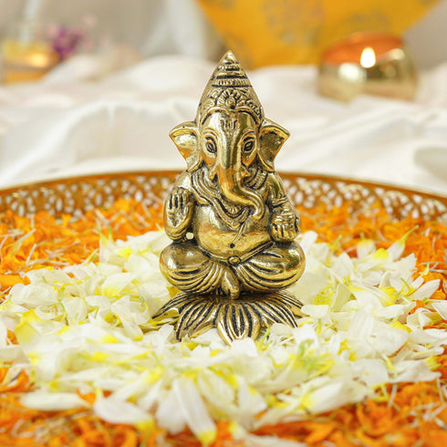 Ganesha Brass Statue