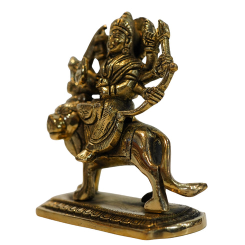 Brass Durga Mata Sacred Religious Statue 737g