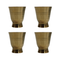 Pure Brass Small Pooja/Bhog Glass | Pack of 4