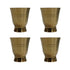 Pure Brass Small Pooja/Bhog Glass | Pack of 4