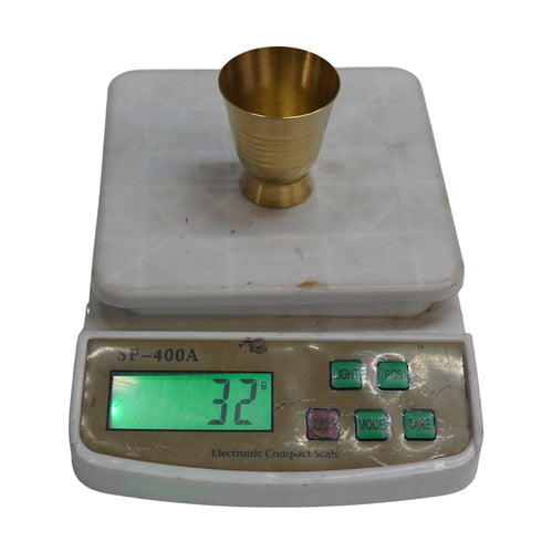 Pure Brass Small Pooja/Bhog Glass | Pack of 6