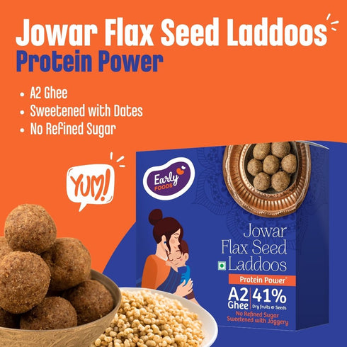 Early Foods Pack of 3 A2 Ghee Laddoos For Kids