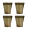Pure Brass Small Pooja/Bhog Glass | Pack of 4