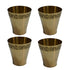 Pure Brass Small Pooja/Bhog Glass | Pack of 4